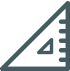 tool for measuring angles icon