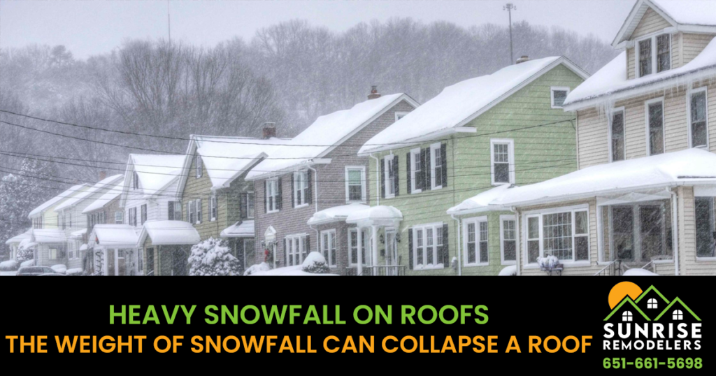 Heavy Snowfall on Roofs