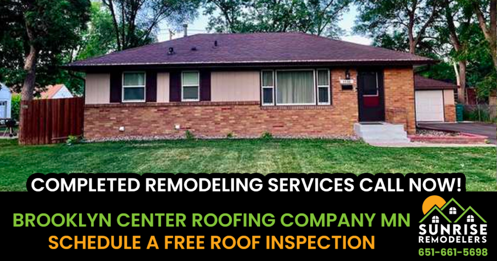 Brooklyn Center Roofing Company MN - Sunrise Remodelers